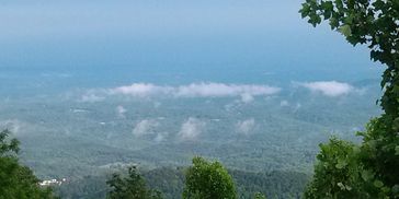 Mountain view from the top of Skyuka mountain, North Carolina