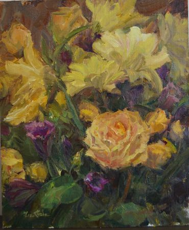 Spring flowers 12x10