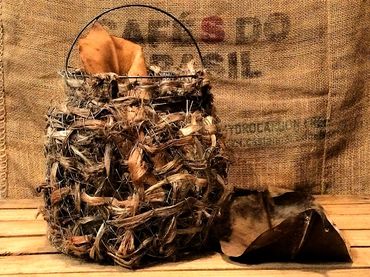 cestaria em juta cutting