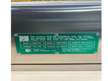 laser engraved equipment tag