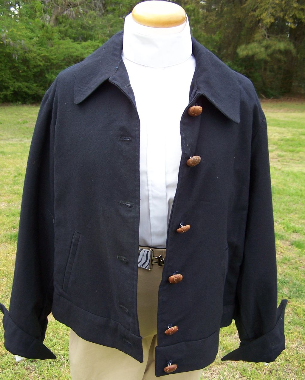 Our Custom Casual Equestrian Jacket. Made with quality fabrics including wool, lightweight blends an