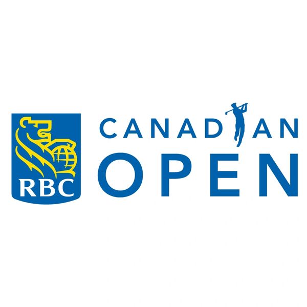 RBC Canadian Open golf tournament logo with golfer silhouette.