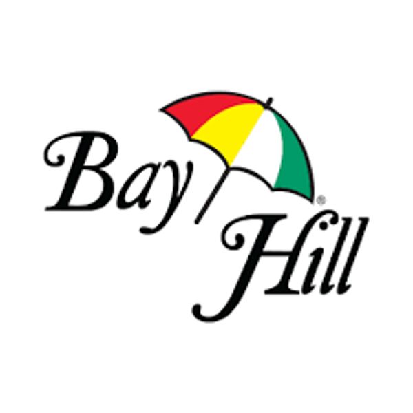 Bay Hill logo featuring a colorful umbrella.