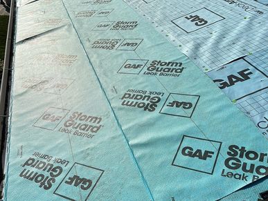 Applying Ice & Water Shield, Storm Guard, to prevent damage from ice dams and wind driven rain