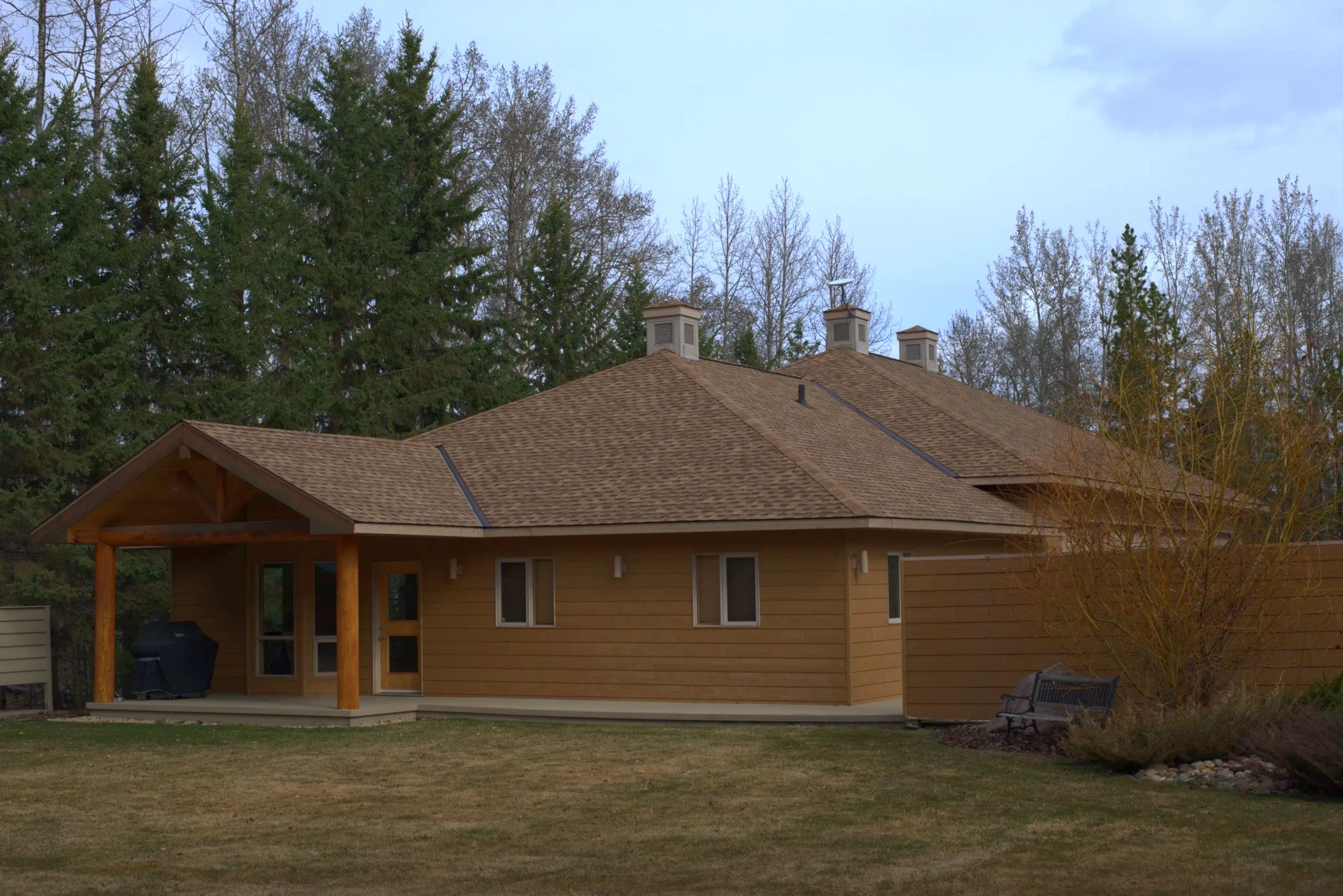 Shakewood Timberline HDZ shingles with Golden Pledge Warranty on a residential roof in Edmonton.