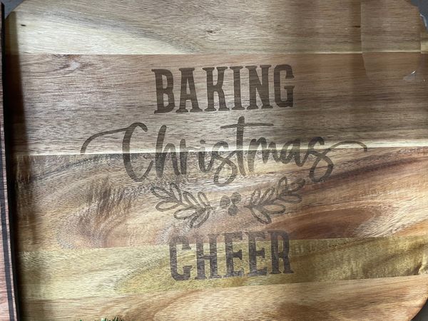 Custom laser engraved Acicia cutting board