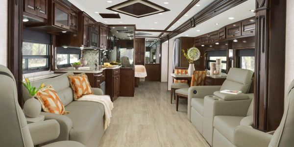 Class A Diesel RV Interior