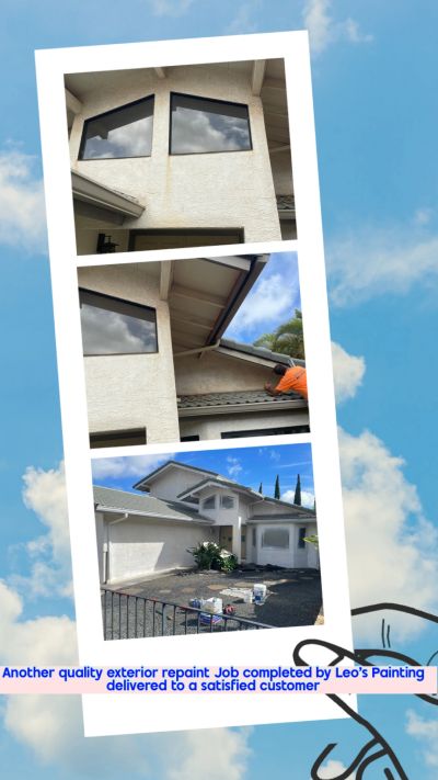 Exterior house repaint by Leo's Painting.