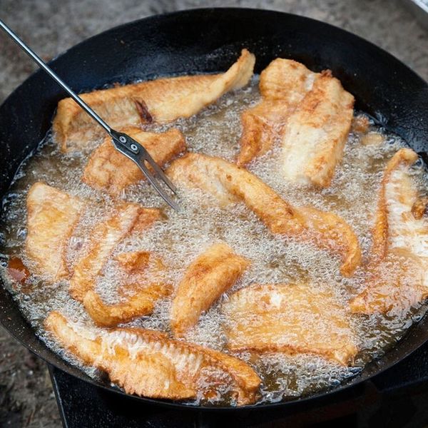 fresh fried perch and walleye to cap off a beautiful day