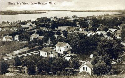 Historical Bird's Eye View of Lake Benton, MN