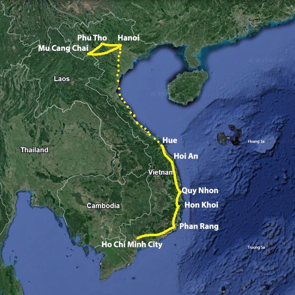 Map of Summer photo tour