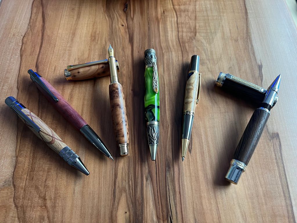 Selection of handmade pens