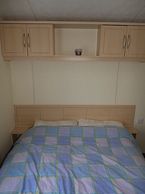 Master bedroom in Towervans caravan in Mablethorpe. Lincolnshire 