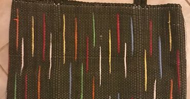 woven rectangular handbag