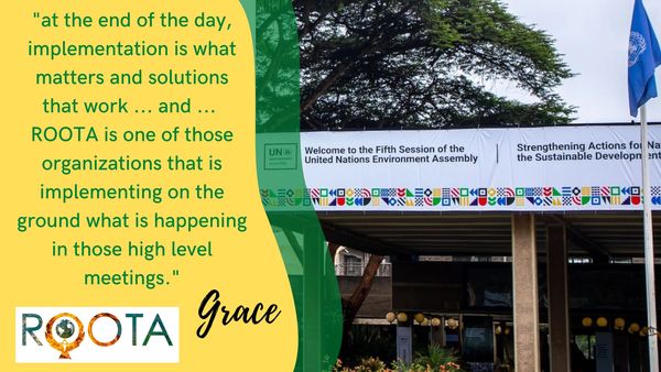 Testimonial from Grace praising ROOTA for taking action