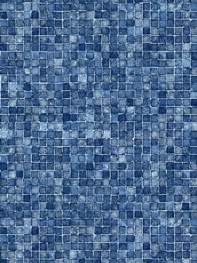 Blue Mosaic pool liner
