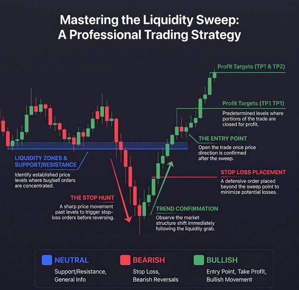 Professional trading strategy for mastering liquidity sweep.