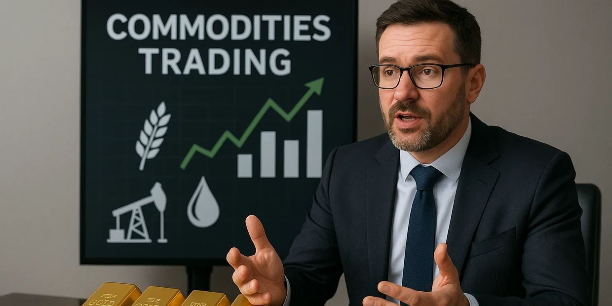 Man explaining what commodities are