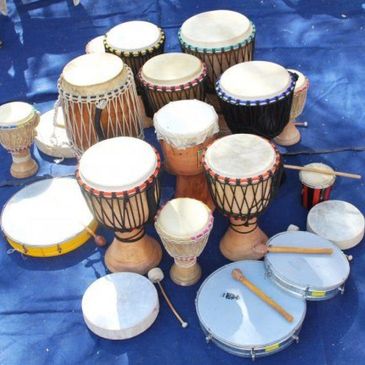 Drumming at Intention Fest