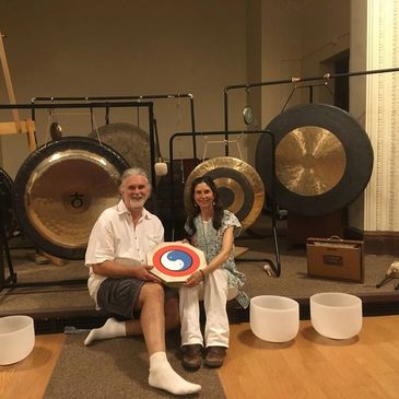 Gong bath at Intention Fest - sounds of Harmony