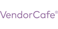 Logo of VendorCafe in purple text.