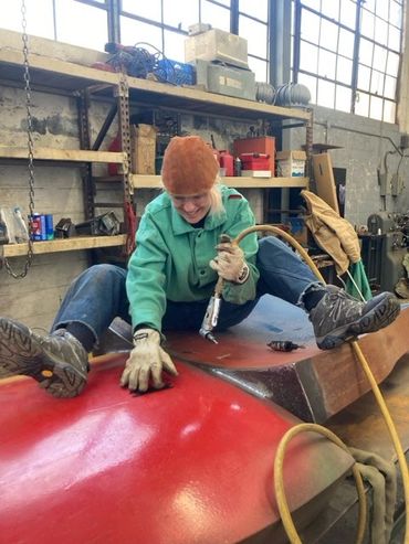 Restoring the 'Ascension' sculpture by Barry Lehr, preserving its artistic integrity.