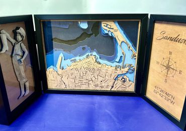 our trifold male of Sandusky and the boy with a boot