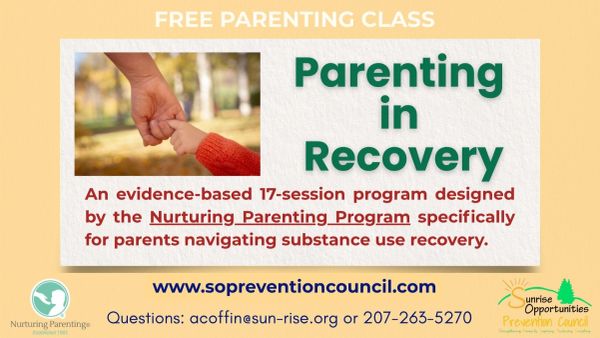 Free parenting class on Parenting in Recovery.