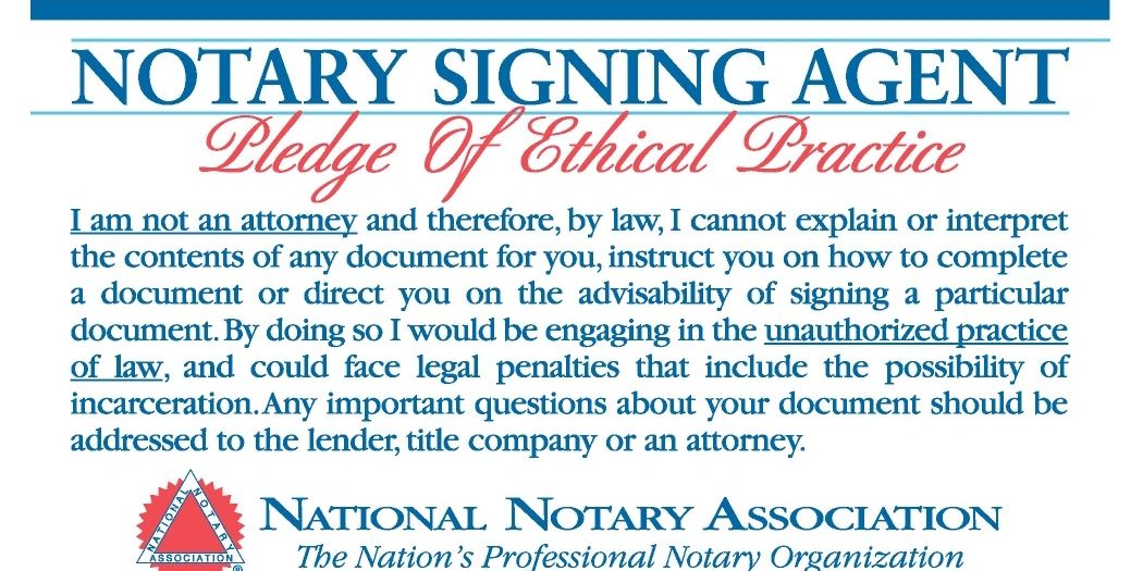 Link to notary credentials