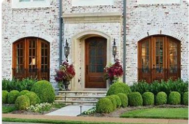 A property with a beautiful landscaping design