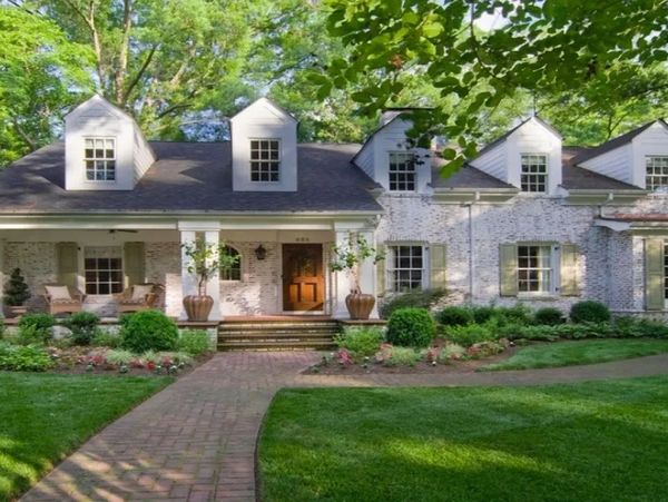A view of the exteriors of a large house