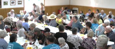 Friday night dinner and special program.  Mountain City, TN.  Attendance was 110 from 16 states.