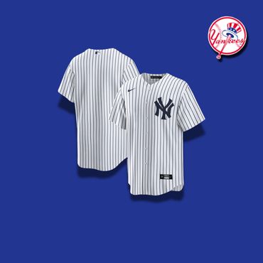 NY Yankees
White & Blue pinstripes
Available in Sizes S.M.L.XL.2XL,3XL