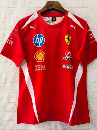 Ferrari F1 Racing Team Red White Shirt 2026