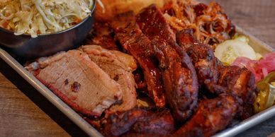 Hank Daddy's serves authentic Kansas City-style smoked BBQ for company picnics and outdoor events