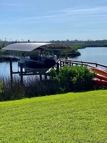 canopy over boat lift