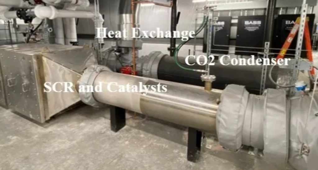 Emission Control package including SCR, Oxidizing Catalysts, Exhaust Heat Exchange and CO2 Condenser