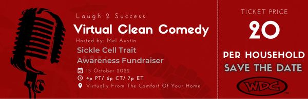 Virtual Clean Comedy Show Fundraiser 
https://wdcvirtualfundraiser.eventbrite.com/