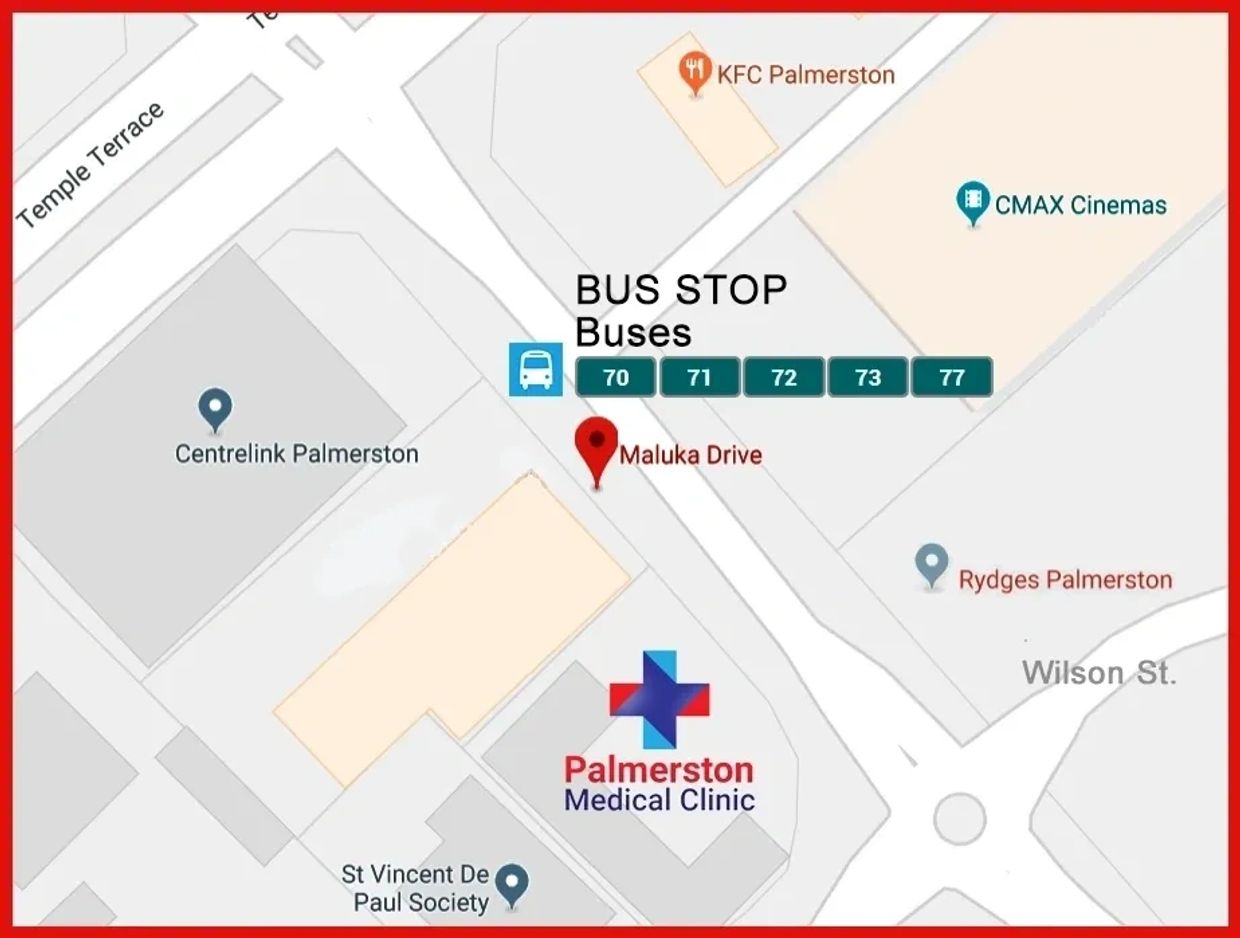 Bus route map