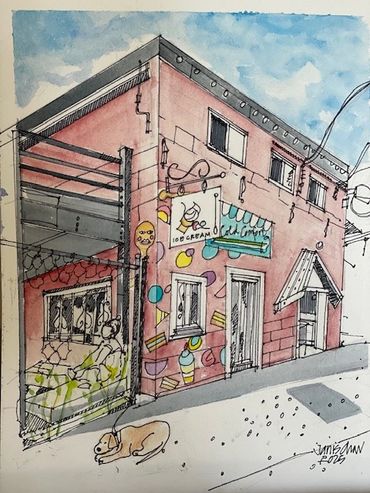 North Park Neighbourhood Cold Comfort Ice cream storefront