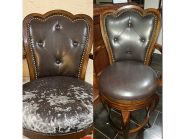 upholstery shop before and after and furniture refinishing in Massapequa park NY