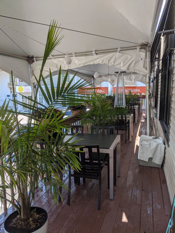 Outdoor Dining Under Heated Tent