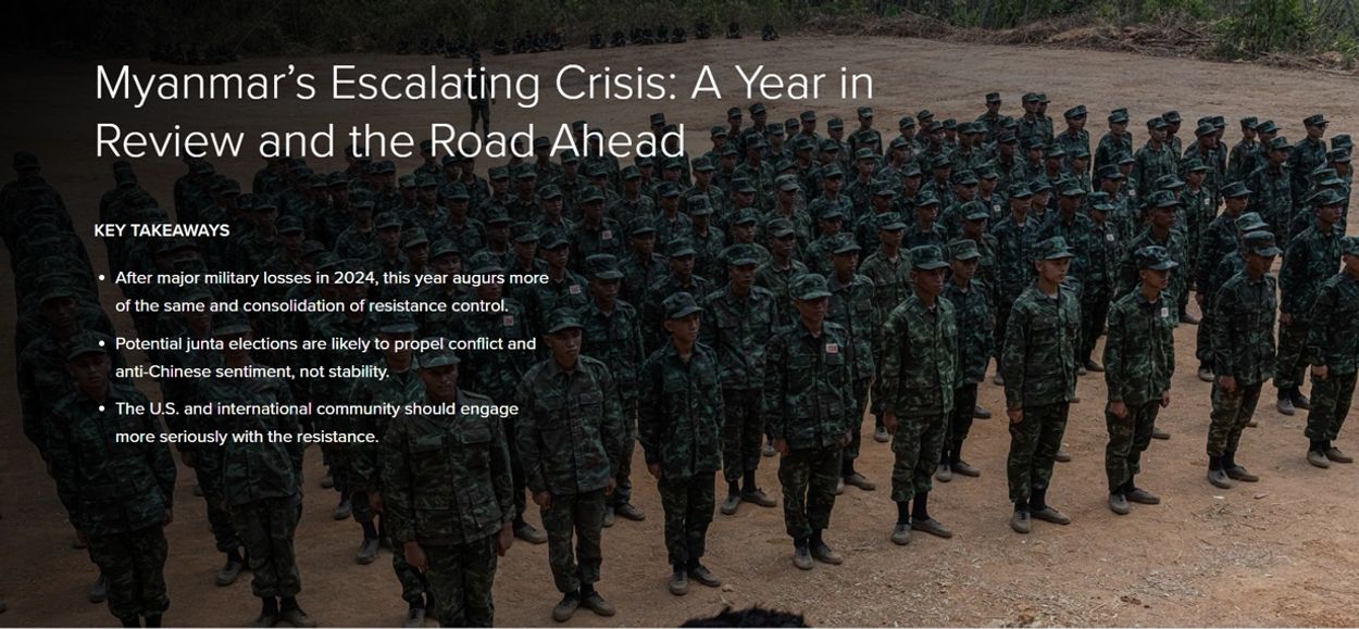 L'escalade de la crise en Birmanie : Bilan de l'année et perspectives d'avenir