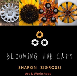 Blooming Hub Caps           Sharon Zigrossi