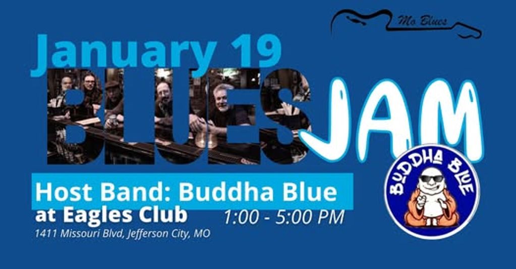 January 2025 MO Blues monthly jam at the Jefferson City Eagles Club.
Host band was Buddha Blue
