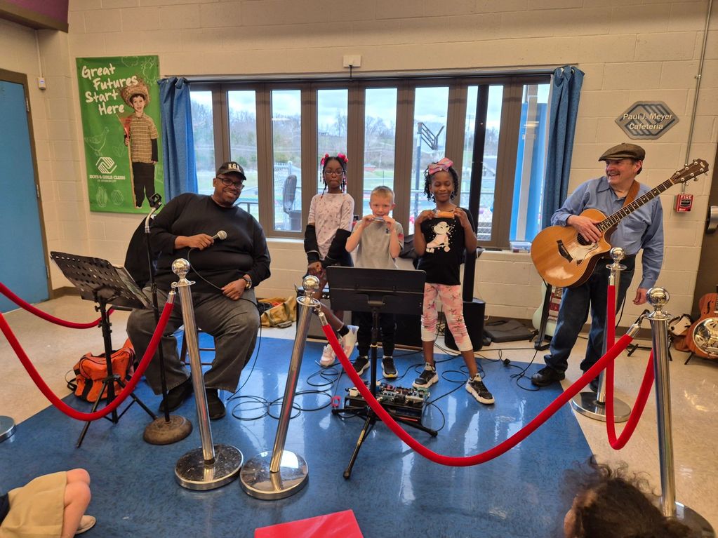 March 2025 Blues In The Schools at JC Boy's & Girl's Club.
Ron Roskowski and Big George Brock, Jr.