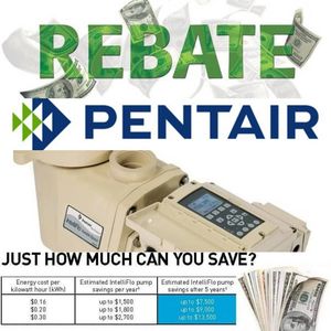 Now through September 30, 2019 $100 rebate on the IntelliFlo, save money and energy!