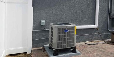 Complete installation of an American Standard air conditioner