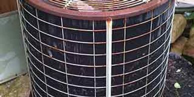 Old rusty condenser