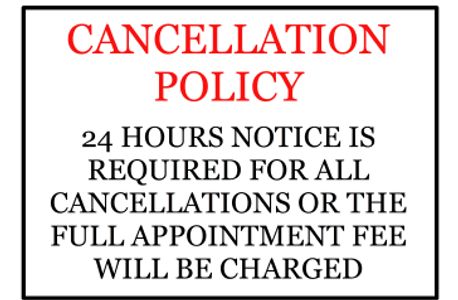 mobile spa services cancellation policy